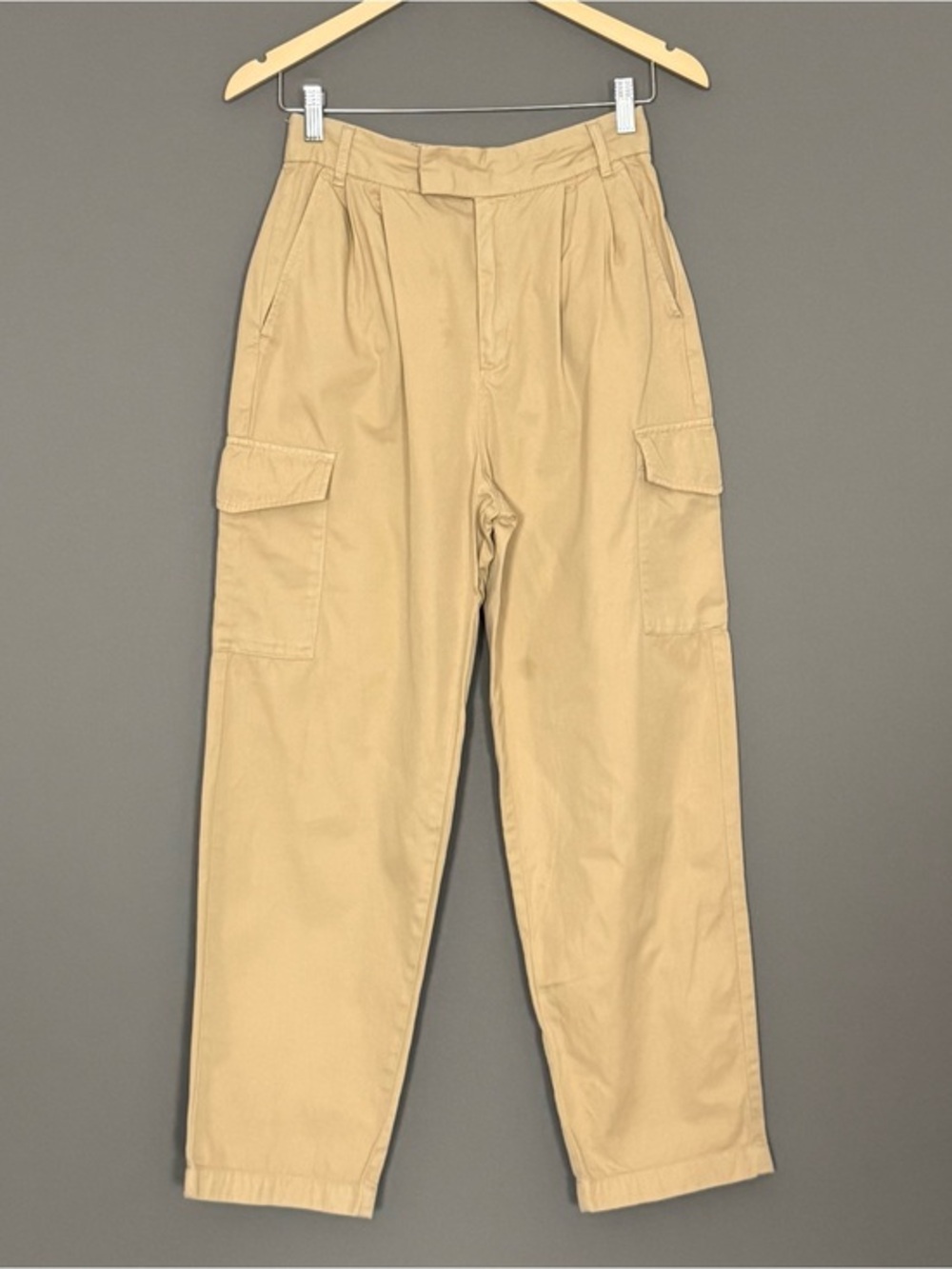 Gap Garment Dyed Cargo Pants Utility Straight Leg Khaki Women’s Size 2